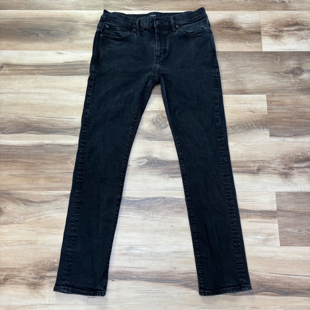 J.Crew Flex Slim Fit Jeans 32x32 Black Stretch Denim Everyday Casual Pants